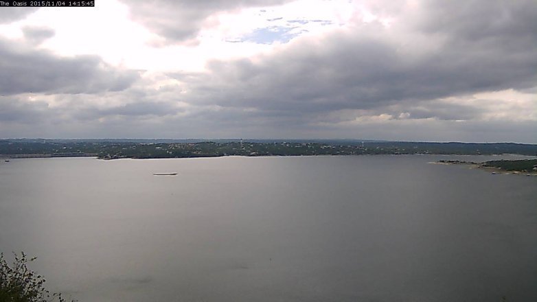 Lake Travis webcam, November 4, 2015 1:20 PM CT