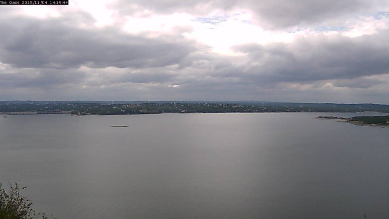 Lake Travis webcam, November 4, 2015 1:25 PM CT