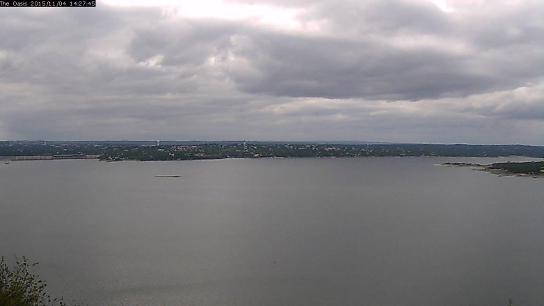 Lake Travis webcam, November 4, 2015 1:35 PM CT