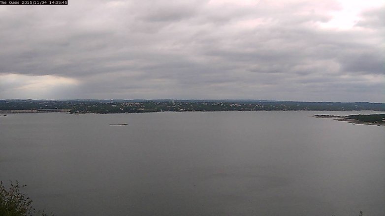 Lake Travis webcam, November 4, 2015 1:40 PM CT