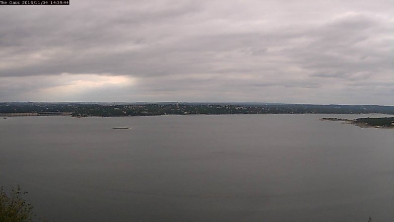 Lake Travis webcam, November 4, 2015 1:45 PM CT