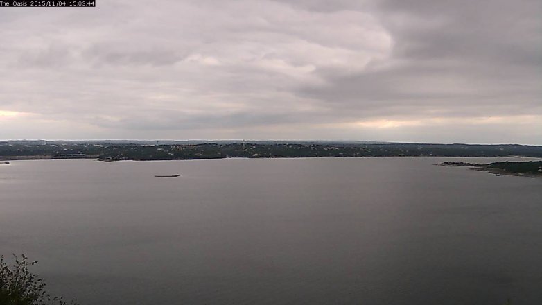 Lake Travis webcam, November 4, 2015 2:10 PM CT