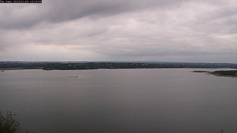 Lake Travis webcam, November 4, 2015 2:20 PM CT
