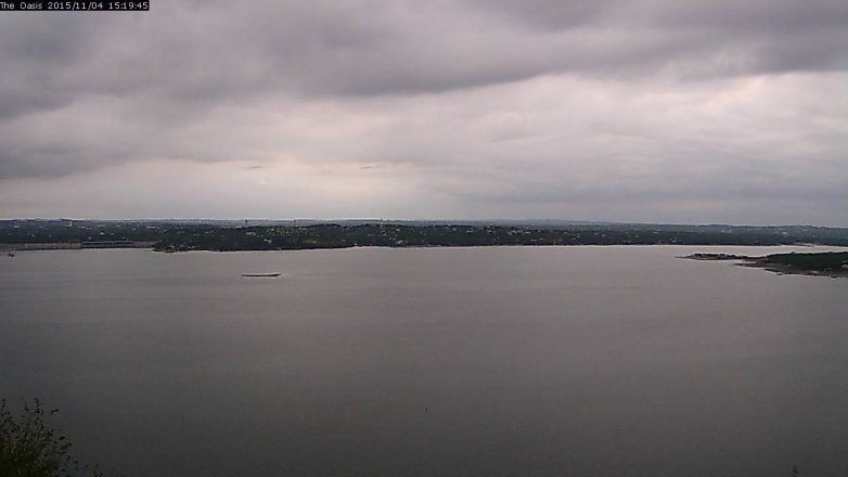 Lake Travis webcam, November 4, 2015 2:25 PM CT