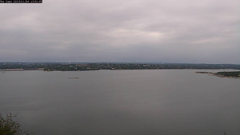 Lake Travis webcam, November 4, 2015 2:55 PM CT