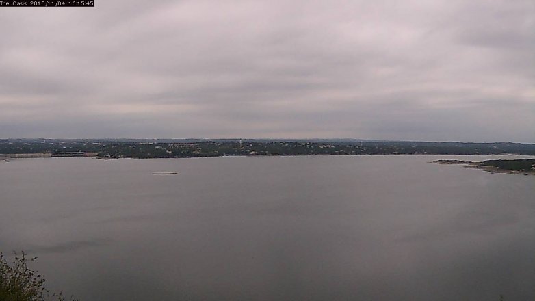 Lake Travis webcam, November 4, 2015 3:20 PM CT