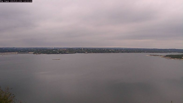 Lake Travis webcam, November 4, 2015 3:40 PM CT