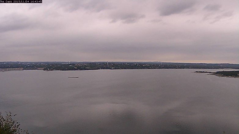 Lake Travis webcam, November 4, 2015 3:50 PM CT