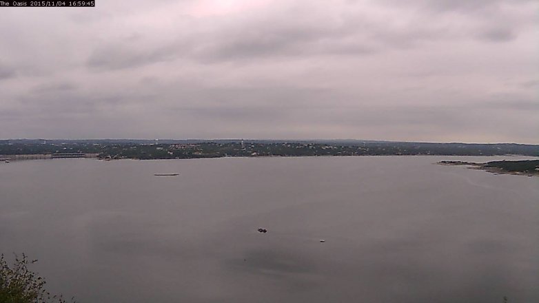 Lake Travis webcam, November 4, 2015 4:05 PM CT