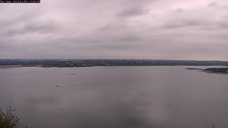 Lake Travis webcam, November 4, 2015 4:10 PM CT