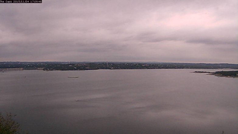 Lake Travis webcam, November 4, 2015 4:15 PM CT