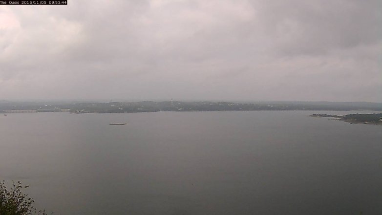 Lake Travis webcam, November 5, 2015 9:00 AM CT