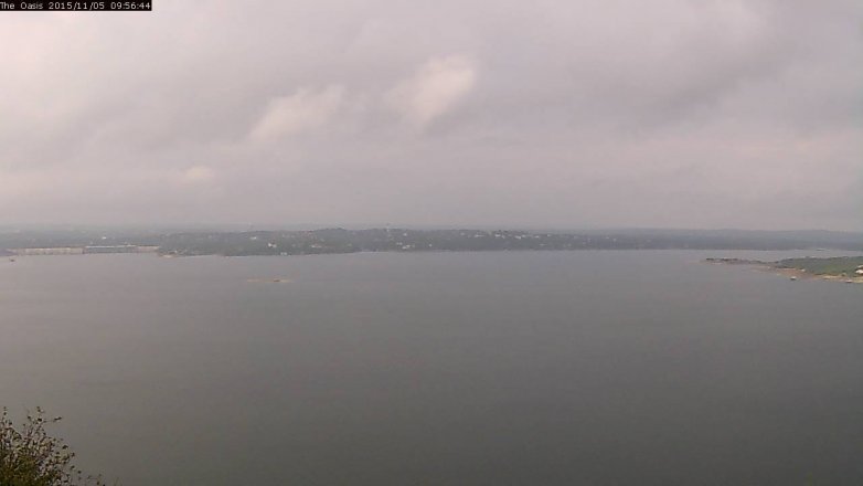 Lake Travis webcam, November 5, 2015 9:05 AM CT