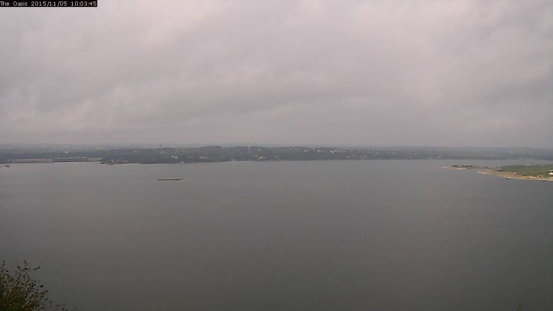 Lake Travis webcam, November 5, 2015 9:10 AM CT