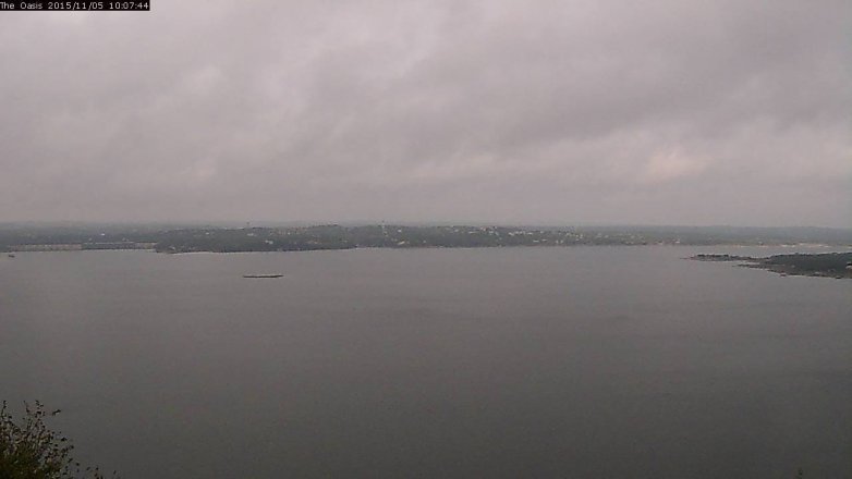 Lake Travis webcam, November 5, 2015 9:15 AM CT