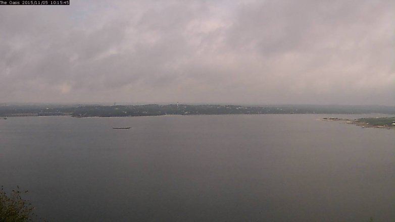 Lake Travis webcam, November 5, 2015 9:20 AM CT