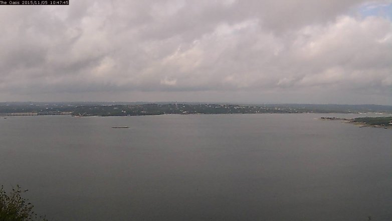 Lake Travis webcam, November 5, 2015 9:55 AM CT
