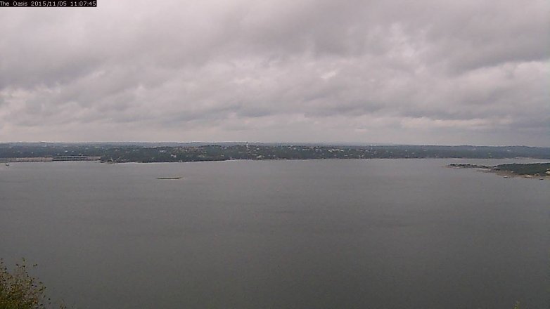 Lake Travis webcam, November 5, 2015 10:15 AM CT