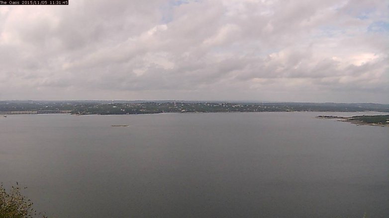Lake Travis webcam, November 5, 2015 10:35 AM CT