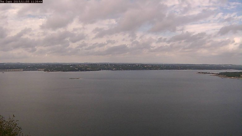 Lake Travis webcam, November 5, 2015 10:45 AM CT