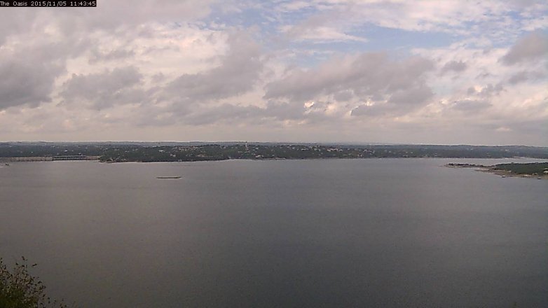 Lake Travis webcam, November 5, 2015 10:50 AM CT