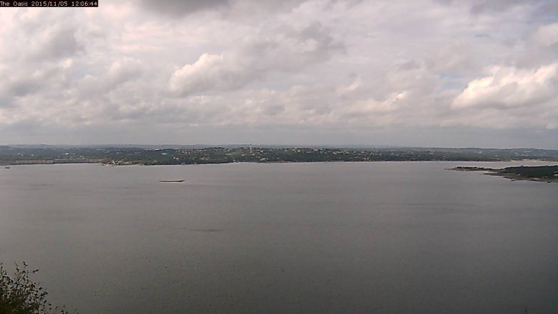 Lake Travis webcam, November 5, 2015 11:15 AM CT