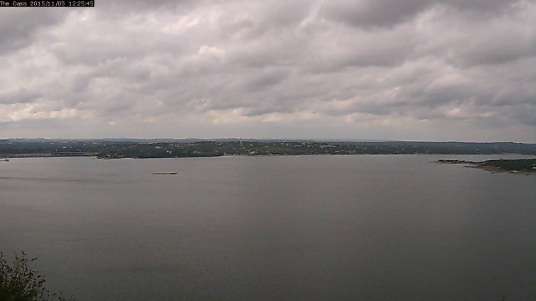 Lake Travis webcam, November 5, 2015 11:30 AM CT