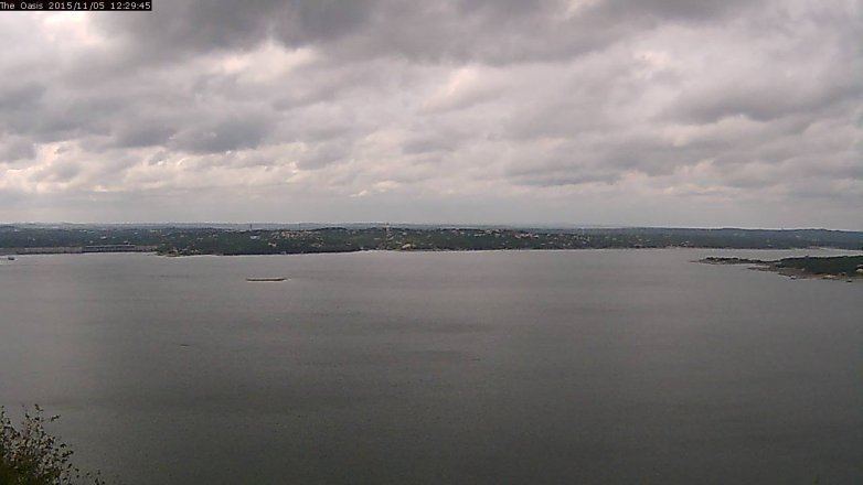 Lake Travis webcam, November 5, 2015 11:35 AM CT