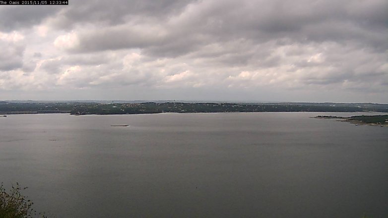 Lake Travis webcam, November 5, 2015 11:40 AM CT