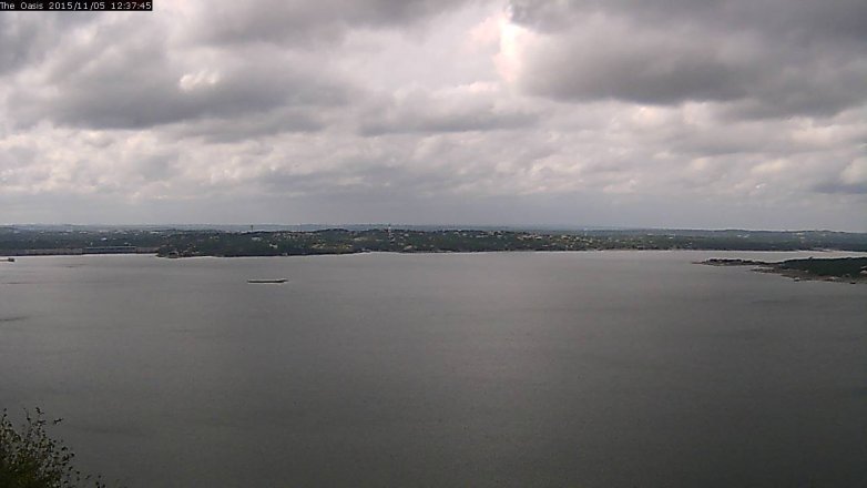 Lake Travis webcam, November 5, 2015 11:45 AM CT