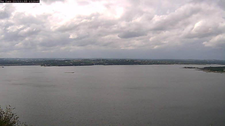 Lake Travis webcam, November 5, 2015 12:35 PM CT