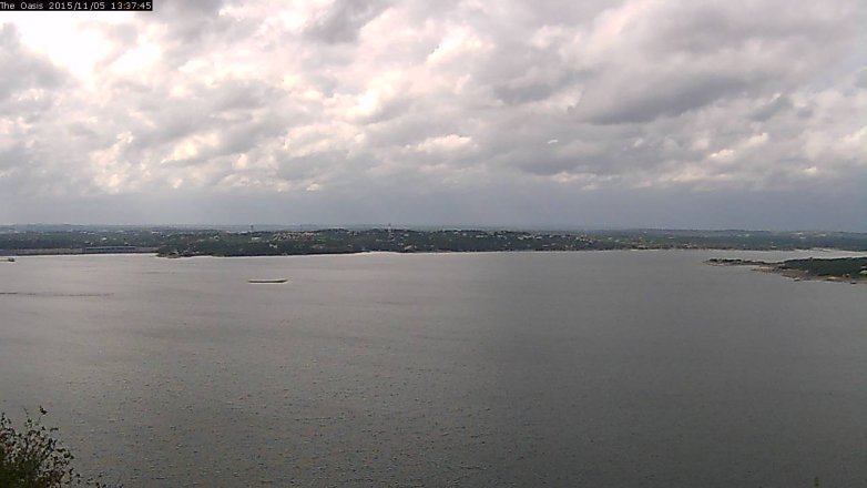 Lake Travis webcam, November 5, 2015 12:45 PM CT