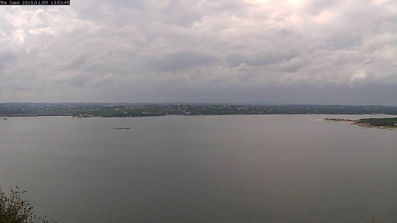 Lake Travis webcam, November 5, 2015 1:00 PM CT