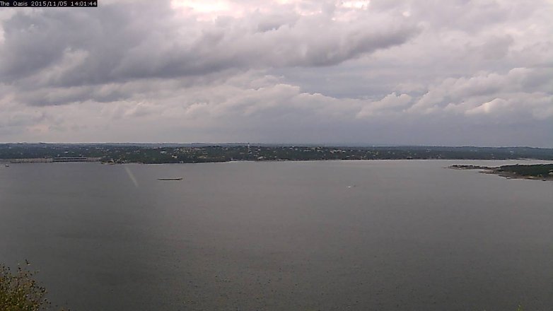 Lake Travis webcam, November 5, 2015 1:05 PM CT