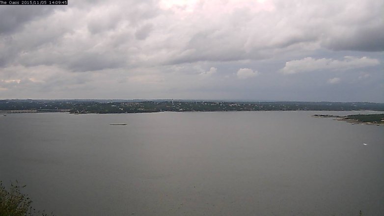 Lake Travis webcam, November 5, 2015 1:15 PM CT