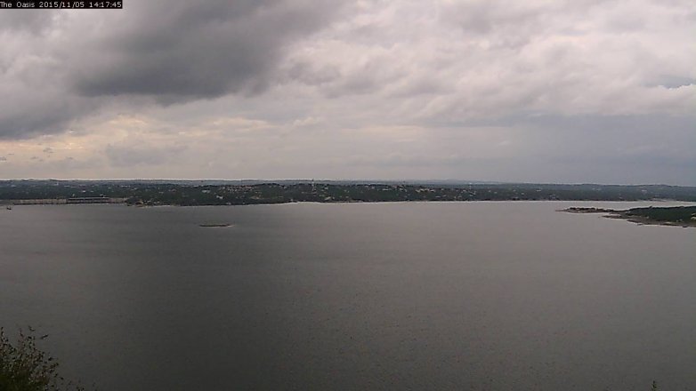 Lake Travis webcam, November 5, 2015 1:25 PM CT