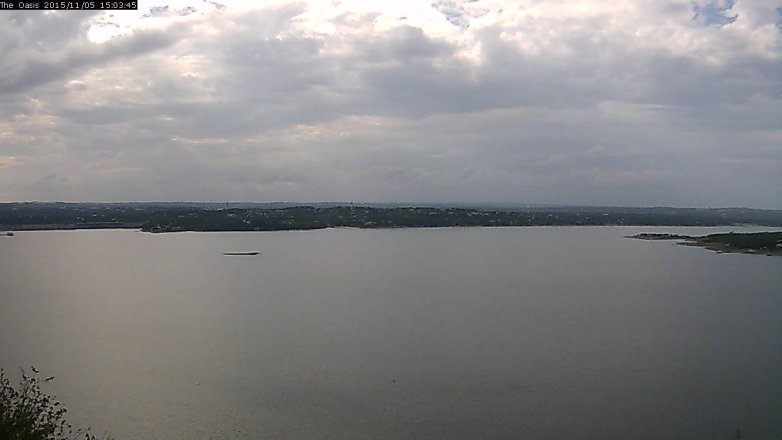 Lake Travis webcam, November 5, 2015 2:10 PM CT