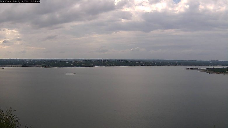 Lake Travis webcam, November 5, 2015 2:15 PM CT