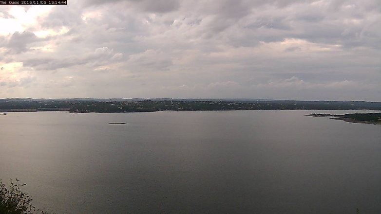 Lake Travis webcam, November 5, 2015 2:20 PM CT