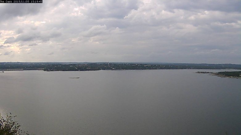 Lake Travis webcam, November 5, 2015 2:25 PM CT