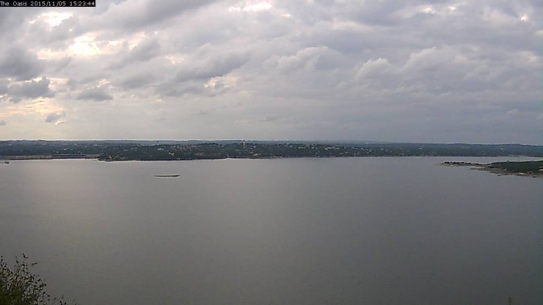 Lake Travis webcam, November 5, 2015 2:30 PM CT