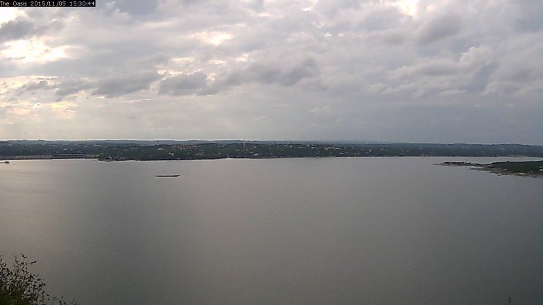 Lake Travis webcam, November 5, 2015 2:35 PM CT
