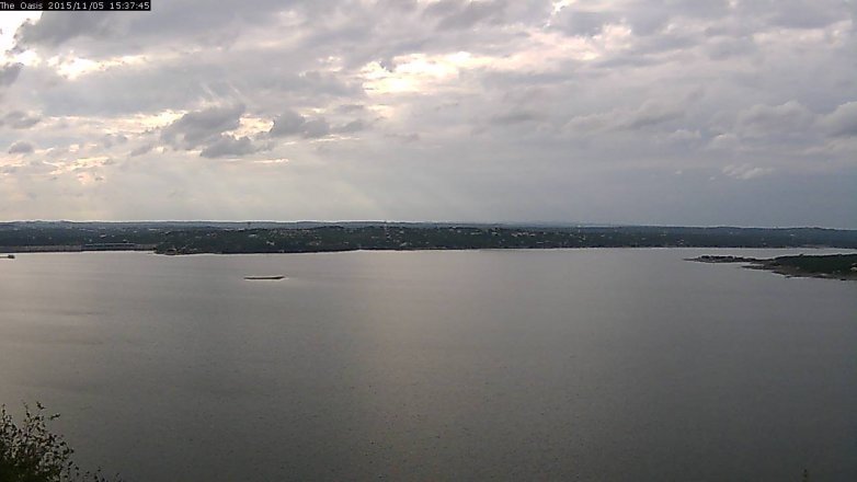 Lake Travis webcam, November 5, 2015 2:45 PM CT
