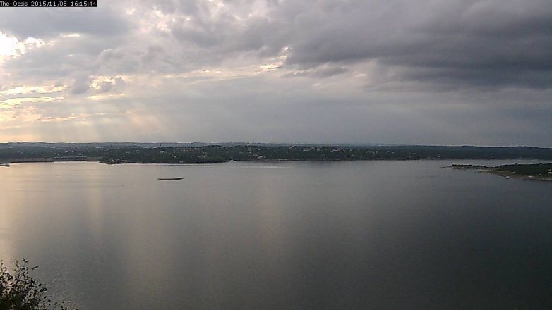 Lake Travis webcam, November 5, 2015 3:20 PM CT