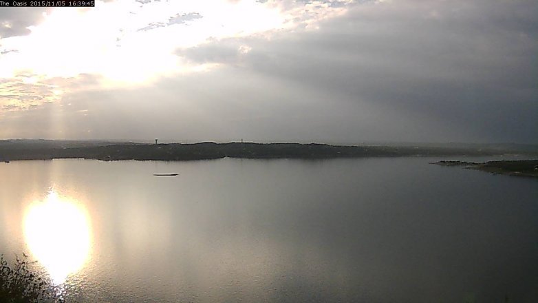 Lake Travis webcam, November 5, 2015 3:45 PM CT