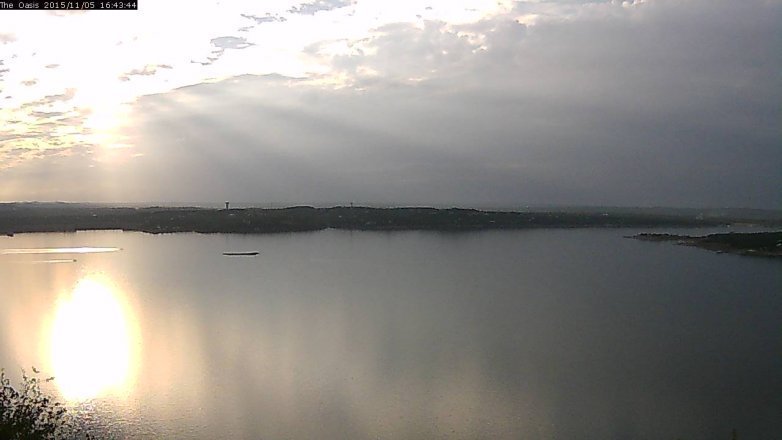 Lake Travis webcam, November 5, 2015 3:50 PM CT