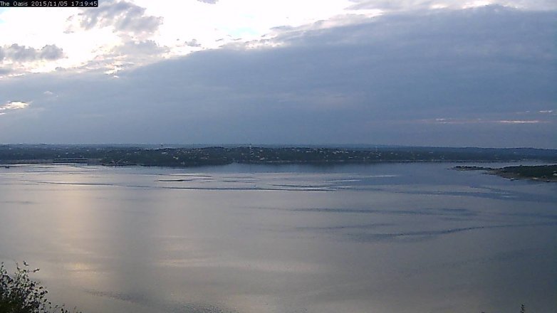 Lake Travis webcam, November 5, 2015 4:25 PM CT