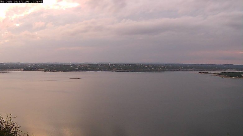 Lake Travis webcam, November 5, 2015 4:35 PM CT