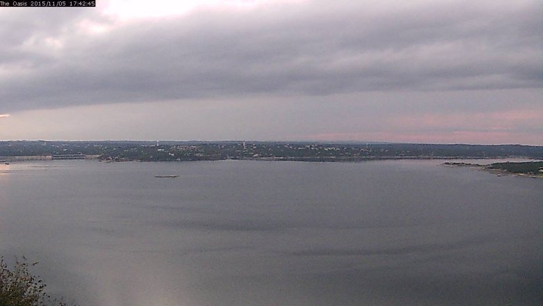 Lake Travis webcam, November 5, 2015 4:50 PM CT