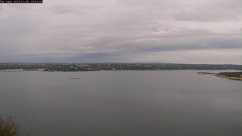 Lake Travis webcam, November 6, 2015 9:00 AM CT